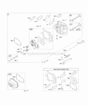 Cylinder Head Diagram and Parts List for 126602-0146-E1  Briggs and Stratton Engine